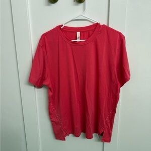 lululemon pink workout top